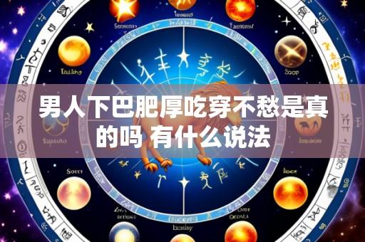 男人下巴肥厚吃穿不愁是真的吗 有什么说法