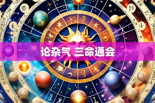 论杂气 三命通会