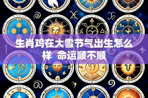 生肖鸡在大雪节气出生怎么样 命运顺不顺