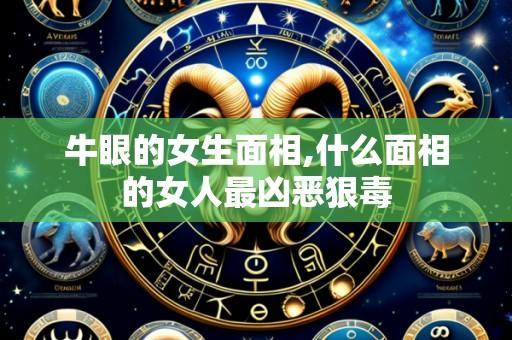 牛眼的女生面相,什么面相的女人最凶恶狠毒
