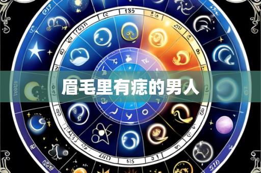 眉毛里有痣的男人