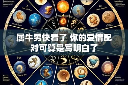 属牛男快看了 你的爱情配对可算是写明白了