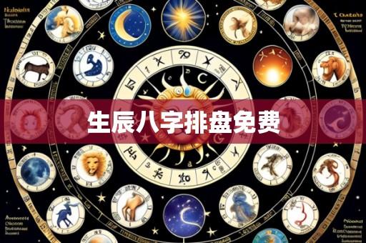 生辰八字排盘免费