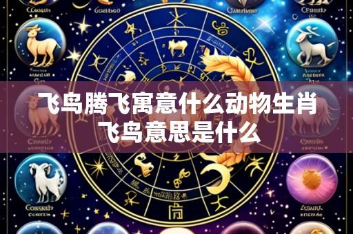 飞鸟腾飞寓意什么动物生肖 飞鸟意思是什么