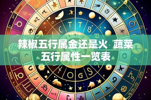 辣椒五行属金还是火 蔬菜五行属性一览表