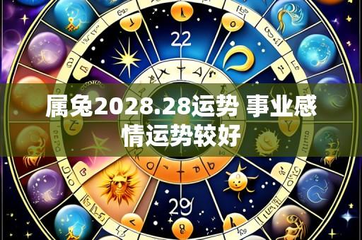 属兔2028.28运势 事业感情运势较好