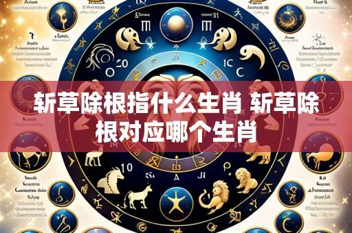 斩草除根指什么生肖 斩草除根对应哪个生肖