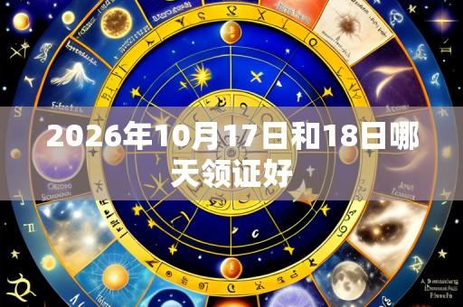 2026年10月17日和18日哪天领证好