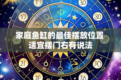 家庭鱼缸的最佳摆放位置 适宜摆门右有说法