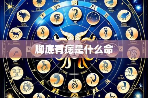 脚底有痣是什么命