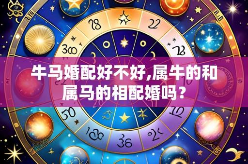 牛马婚配好不好,属牛的和属马的相配婚吗?