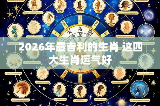2026年最吉利的生肖 这四大生肖运气好