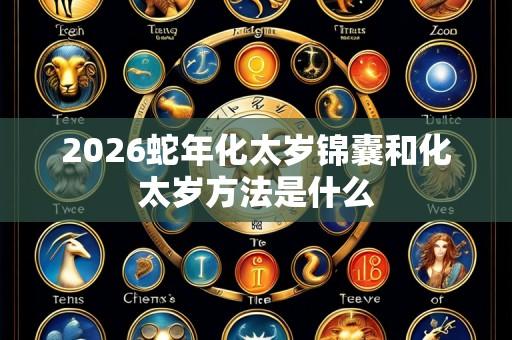 2026蛇年化太岁锦囊和化太岁方法是什么