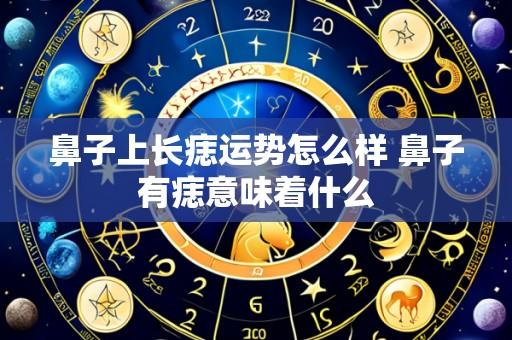 鼻子上长痣运势怎么样 鼻子有痣意味着什么