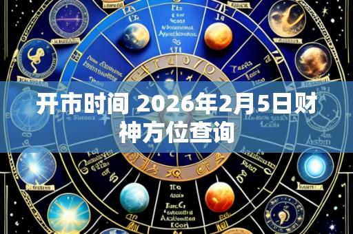 开市时间 2026年2月5日财神方位查询