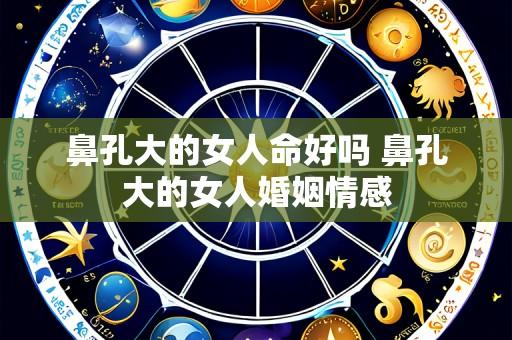 鼻孔大的女人命好吗 鼻孔大的女人婚姻情感