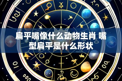 扁平嘴像什么动物生肖 嘴型扁平是什么形状