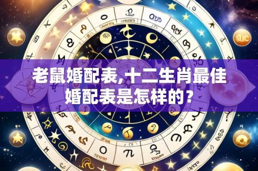 老鼠婚配表,十二生肖最佳婚配表是怎样的?