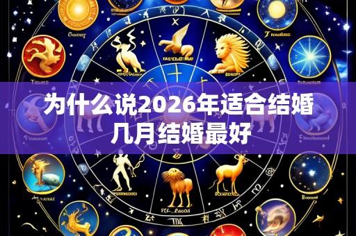 为什么说2026年适合结婚 几月结婚最好