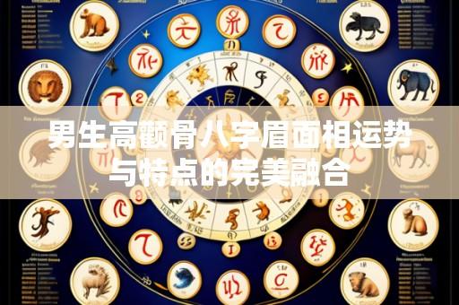 男生高颧骨八字眉面相运势与特点的完美融合