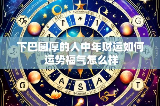 下巴圆厚的人中年财运如何 运势福气怎么样