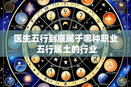 医生五行到底属于哪种职业 五行属土的行业