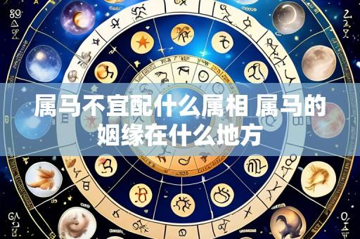 属马不宜配什么属相 属马的姻缘在什么地方