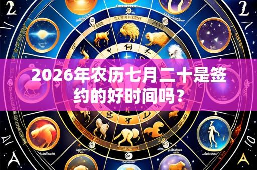 2026年农历七月二十是签约的好时间吗?
