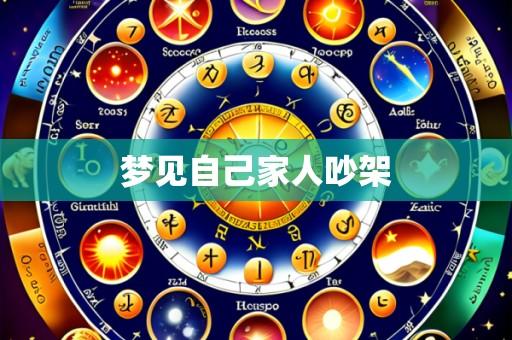 梦见自己家人吵架