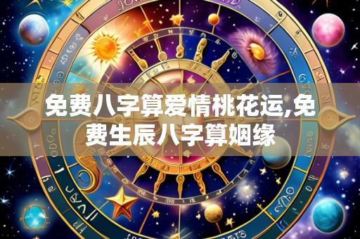 免费八字算爱情桃花运,免费生辰八字算姻缘