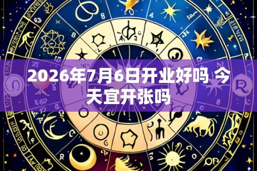 2026年7月6日开业好吗 今天宜开张吗