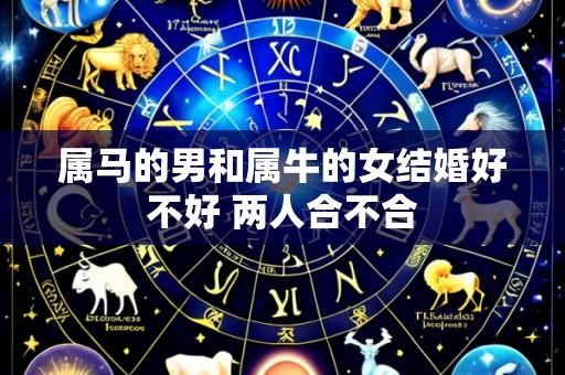 属马的男和属牛的女结婚好不好 两人合不合