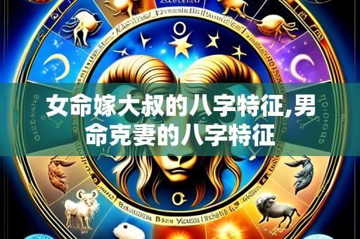 女命嫁大叔的八字特征,男命克妻的八字特征