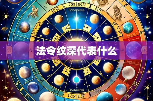 法令纹深代表什么