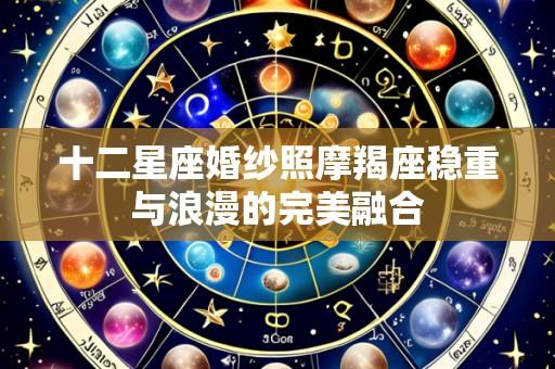 十二星座婚纱照摩羯座稳重与浪漫的完美融合