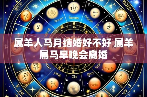 属羊人马月结婚好不好 属羊属马早晚会离婚