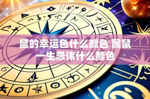 鼠的幸运色什么颜色 属鼠一生忌讳什么颜色