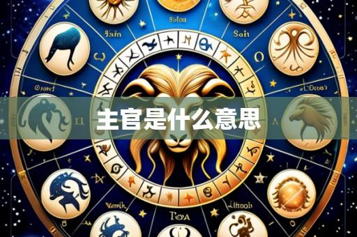 主官是什么意思