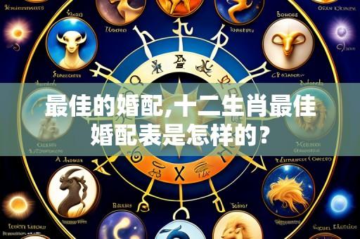 最佳的婚配,十二生肖最佳婚配表是怎样的?