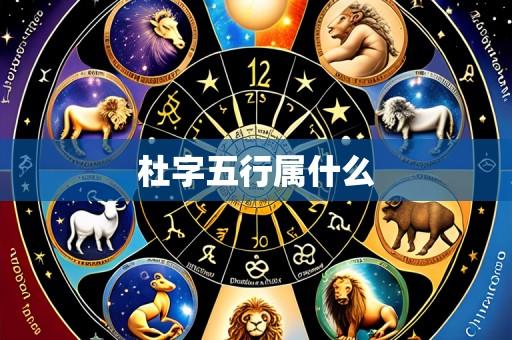 杜字五行属什么