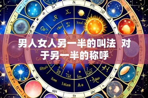男人女人另一半的叫法 对于另一半的称呼