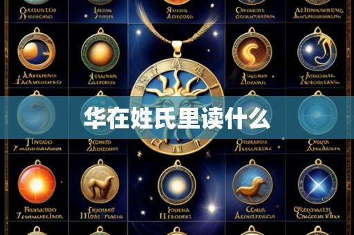 华在姓氏里读什么