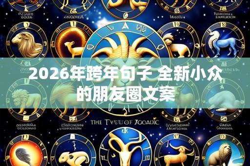 2026年跨年句子 全新小众的朋友圈文案