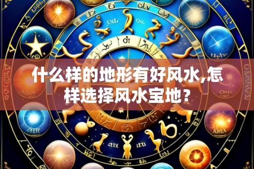 什么样的地形有好风水,怎样选择风水宝地?