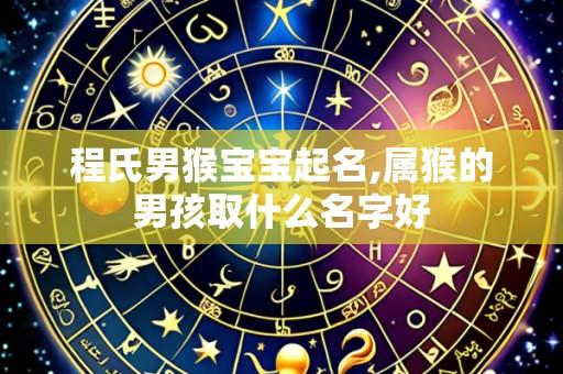 程氏男猴宝宝起名,属猴的男孩取什么名字好