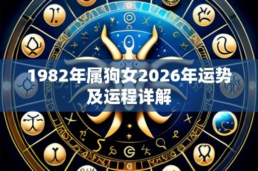 1982年属狗女2026年运势及运程详解