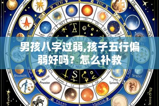 男孩八字过弱,孩子五行偏弱好吗?怎么补救