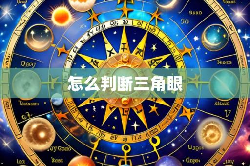 怎么判断三角眼
