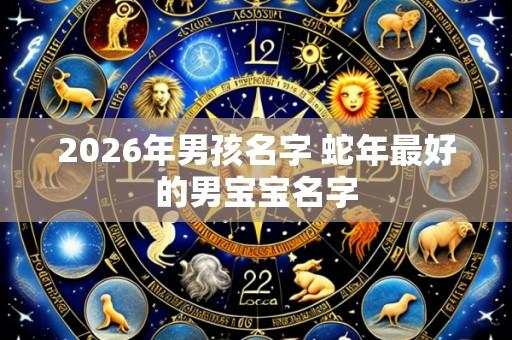 2026年男孩名字 蛇年最好的男宝宝名字