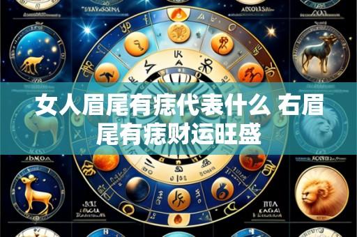 女人眉尾有痣代表什么 右眉尾有痣财运旺盛